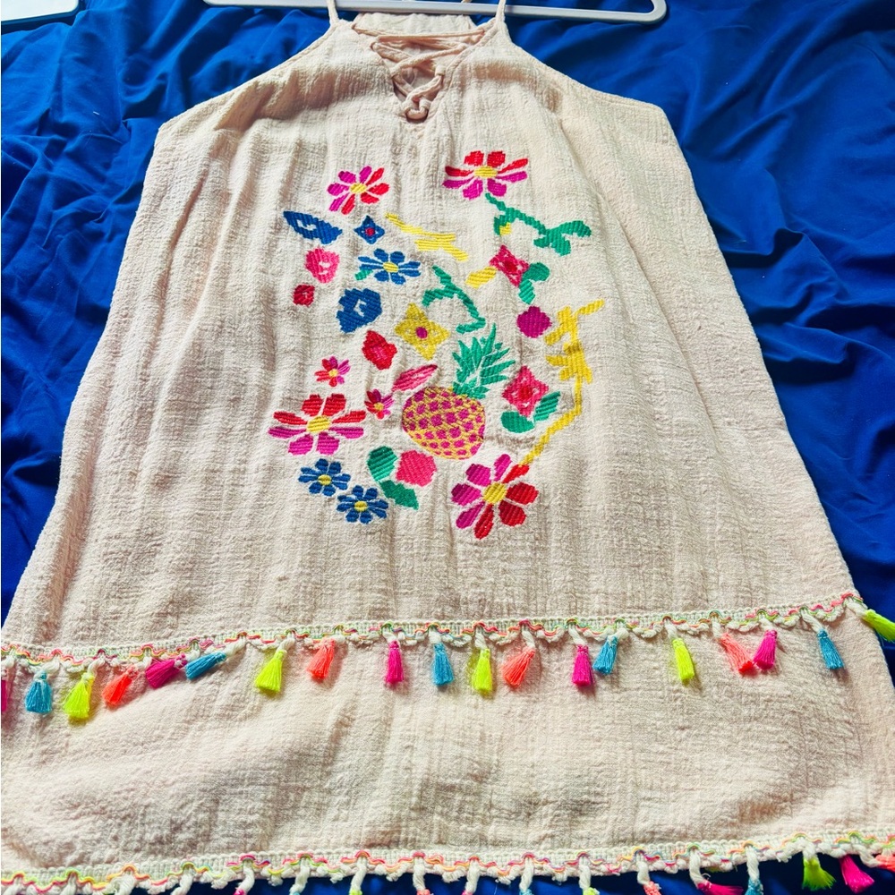 Colorful Embroidered Dress